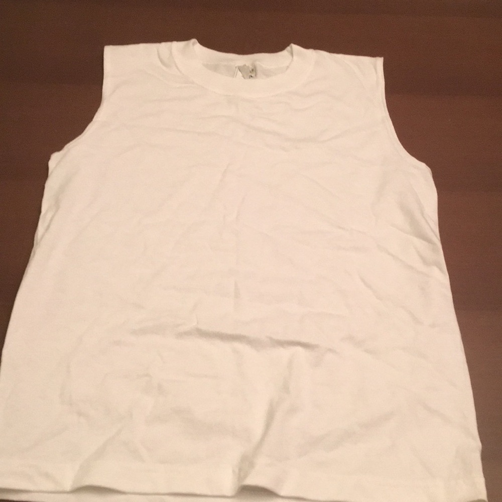 Boys youth - white tank top - gently worn